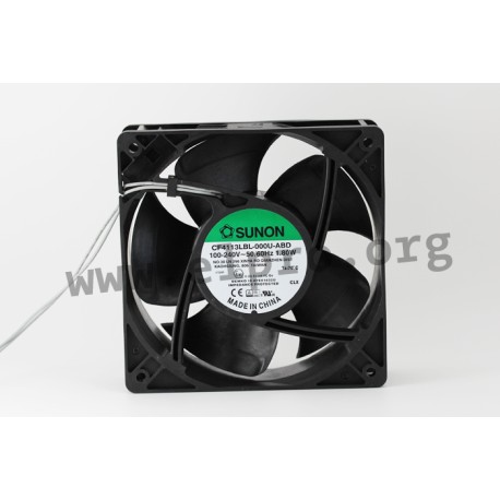 A12009820G-00, Sunon fans, 120x120x38mm, 230/115V AC, with terminal connector, CF series
