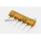 4606X-102-682LF, Bourns resistor networks, 6 pins/5 resistors, 4600X series 4606X-102-682LF