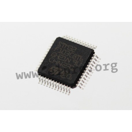 STM32F103VCT6, STMicroelectronics 32-Bit flash microcontrollers, ARM-Cortex-M3, STM32F series