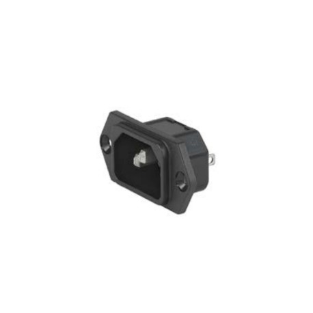 3-144-633, Schurter IEC appliance inlets, 70°C, screw-on mounting, 6100-3 series