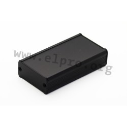 TUF 80 42 100 SA, Fischer tube enclosures, natural-coloured or black anodised, TUF series