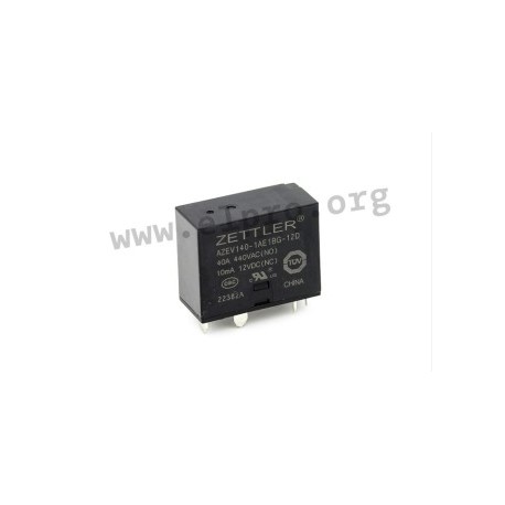 AZEV140-1AE1BG-9D, Zettler PCB relays, 40A, 1 normally closed and 1 normally open contact, for e-mobility, AZEV140 series