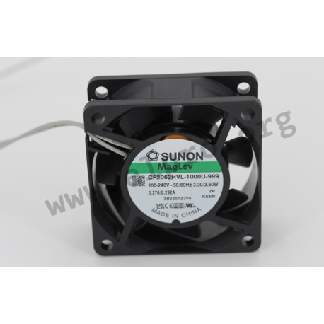 CF1062HVL-1000U-999, Sunon fans, 60x60x25mm, 230V AC, CF series