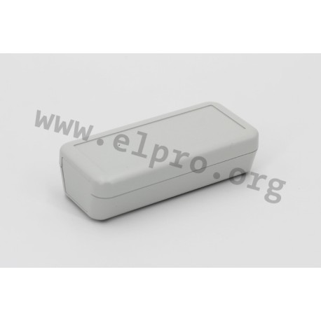 1552D3GY, Hammond small enclosures, ABS, IP54, flame-retardant, with end panels, recessed top, 1552 series