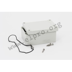 1555WGY, Hammond Wand- und Tischgehäuse, ABS, IP66, 1555 Serie