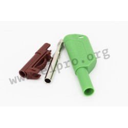 SFK 8500 L NI / AS / GN, Schützinger safety banana plugs, stackable, 32A, SFK 40 and SFK 8500 series