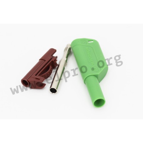 SFK 8500 L NI / AS / GN, Schützinger safety banana plugs, stackable, 32A, SFK 40 and SFK 8500 series
