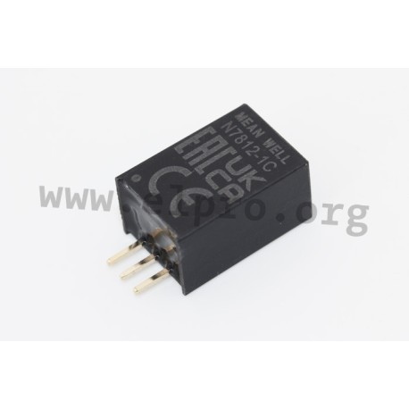 N7803-1C, Mean Well DC/DC switching regulators, 1A, module, N78 series