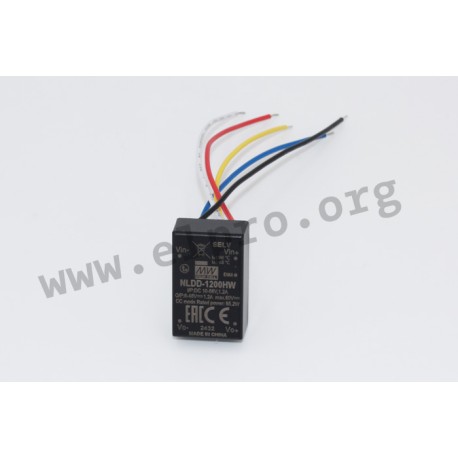 NLDD-1200HW, Mean Well DC/DC step-down LED drivers, dimmable, NLDD-H series