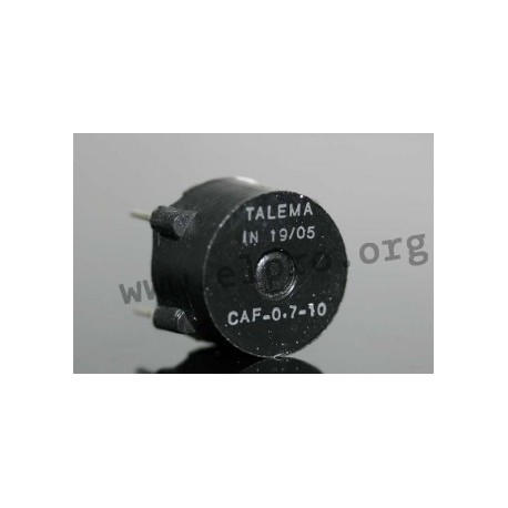 CAF-2,0-1,0, Talema current-compensated chokes, partially potted, horizontal, CA series