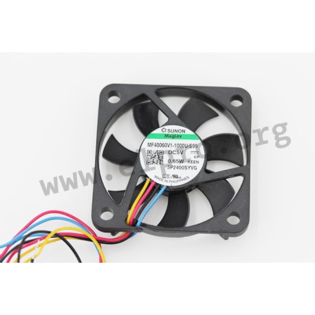 MF40060V1-1000U-S99, Sunon Lüfter, 40x40x6mm, 5V DC, MF Serie