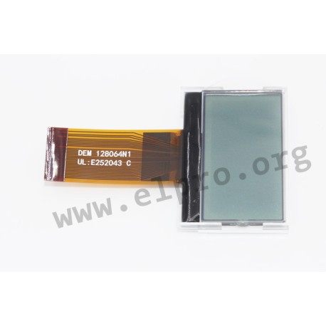 DEM128064N1FGH-PW, Display Elektronik FSTN-LCD-Anzeigen, 128x64