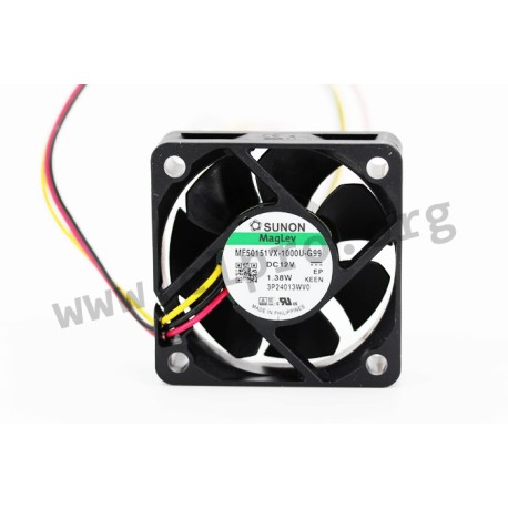 MF50151VX-1000U-G99, Sunon fans, 50x50x15mm, 12V DC, MF and HA series