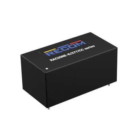 RAC20NE-24SK/277/CC, Recom AC/DC Industry power supplies, 20W, plastic housing, RAC20NE-K/277 series