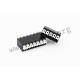 AK4601/9KD-3.5-V-P3.3-BK-HT, PTR Hartmann spring terminal blocks with a confirmation push button, 3,5mm, vertical, AK4601 series AK4601/9KD-3.5-V-P3.3-BK-HT