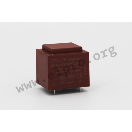 BV302S12023, Zettler PCB transformers, 2,3VA, EI 30