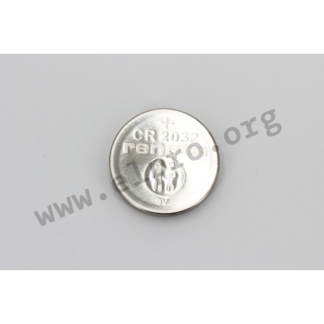 CR2032MFR.IB, Renata lithium manganese dioxide button cells, industrial packing, CR series