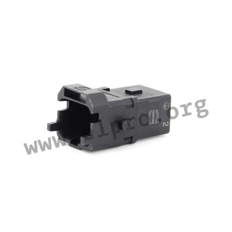 09100033201, HARTING connectors, crimp and screw connection, Han 1A series