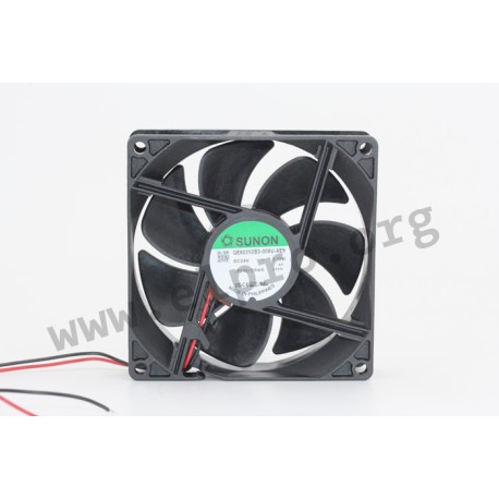 GE92252B3-000U-AE9, Sunon Lüfter, 92x92x25mm, 24V DC, EE/EF/MF/GE/PF Serie