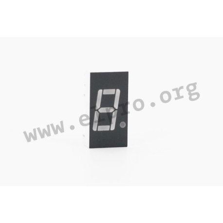 LTS-4710AJD, LiteOn 7-segment LED displays, 10,16mm digit height, 1 digit, LTS4710 series