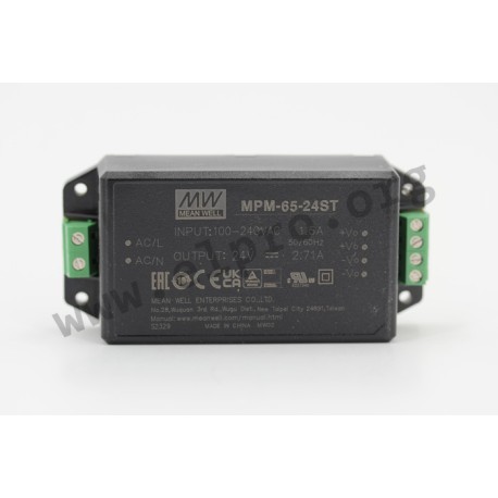 MPM-65-5ST, Mean Well switching power supplies, 65W, for medical technology, PCB, MPM-65 series