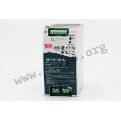 DDRH-120-48, Mean Well DC/DC converters, 120W, DIN rail housing, DDRH-120 series