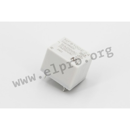 NF8-001E12, NF PCB relays, 10A, 1 changeover or 1 normally open contact, NF8 series