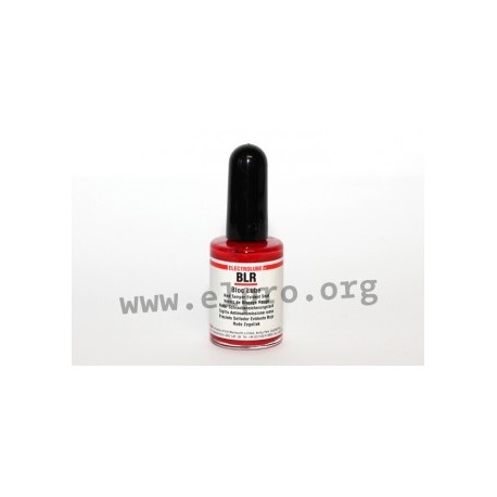 BLR15ML, Electrolube seal and protective lacquers, red and green, LUB series