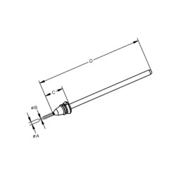 0742ED0616H/SB, Ersa replacement soldering tips for X-TOOL-Vario, 742 series