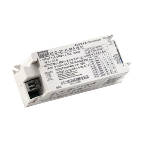 XLC-25-H-MA, Mean Well LED-Schaltnetzteile, 25W, Konstantleistung, einstellbar, XLC-25-MA Serie