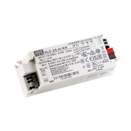 XLC-25-H-KN, Mean Well LED power supplies, 25W, constant voltage, XLC-25-KN series
