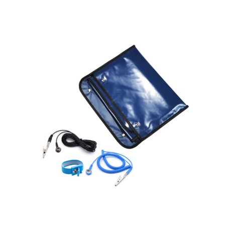 1903EC009, Quadrios ESD scrubbers and brushes, ESD table mats with aditional equipment