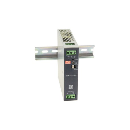XDR-75E-12, Mean Well DIN rail power supplies, 75W, XDR-75E series