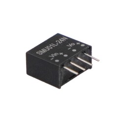 SMU01M-24N, Mean Well DC/DC converters, 1W, unregulated, SIP4 housing, SMU01-N series