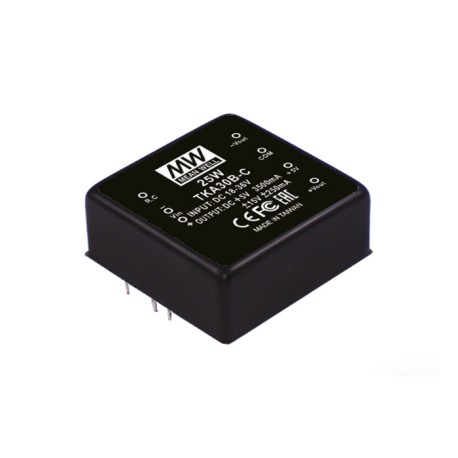 TKA30B-C, Mean Well DC/DC converters, 25W, regulated, TKA30 series