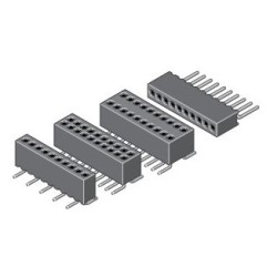 208-2-005-0-HTF-LS0, MPE Garry Buchsenleisten, RM1,27, SMD, gedrehte Kontakte, vergoldet, 208 Serie