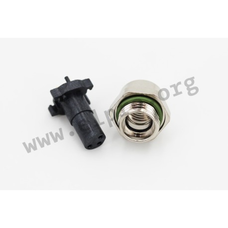 42-01293, Conec circular cable connectors, Snap-in, with screw locking, SAL M8x1 THR series