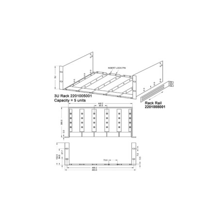 , Camtec AC/DC-Industrienetzteil Rack-Modul, 3000W, IP20, CPS-i3000 Serie