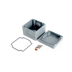 1590Z080GY, Hammond diecast aluminium enclosures, IP68, 1590Z series