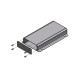 1455JF1601, Hammond diecast extruded aluminium enclosures, with aluminium end panels, 1455 series 1455JF1601