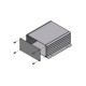 1455NF1201, Hammond diecast extruded aluminium enclosures, with aluminium end panels, 1455 series 1455NF1201