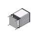 1455NS1201, Hammond diecast extruded aluminium enclosures, with aluminium end panels, 1455 series 1455NS1201