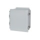 PCJ1086L, Hammond polycarbonate Wall-/Table housings and steel plates, light gray/white, IP66, PCJ_ series PCJ1086L