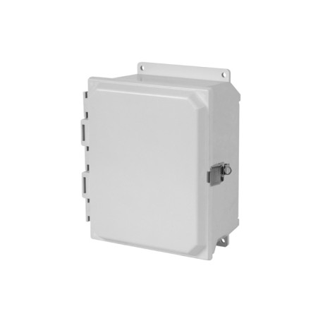 PJU181610L, Hammond polyester Wall-/Table housing and steel plates, IP66, light gray/white, PJU_ series