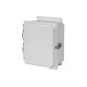 PJU1084L, Hammond polyester Wall-/Table housing and steel plates, IP66, light gray/white, PJU_ series PJU1084L