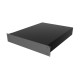 RM2U1922VBK, Hammond 19 Aluminium Rack-mount housings, powder coated, RM series RM2U1922VBK