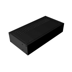 RM1U0804VBK, Hammond 19 Aluminium Rack-mount housings, powder coated, RM series