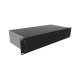 RM2U1908VBK, Hammond 19 Aluminium Rack-mount housings, powder coated, RM series RM2U1908VBK