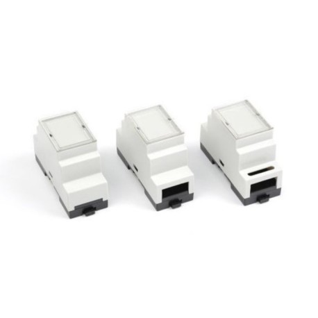 PT102BG-S, Supertronic DIN rail housings, ABS, IP44, various colours and dimensions, PT series