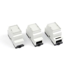 PT102G-S, Supertronic DIN rail housings, ABS, IP44, various colours and dimensions, PT series